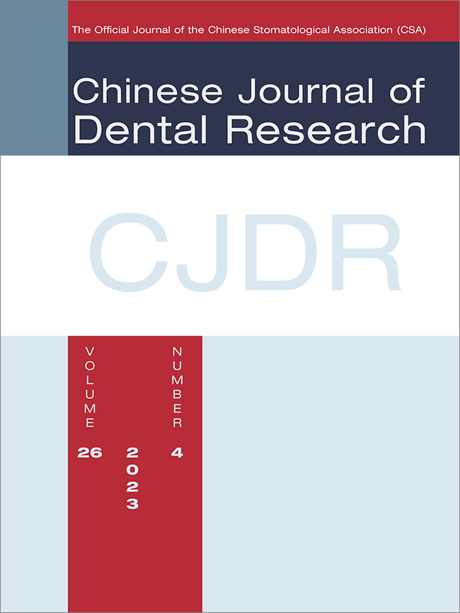 Chinese Journal of Dental Research, 4/2023