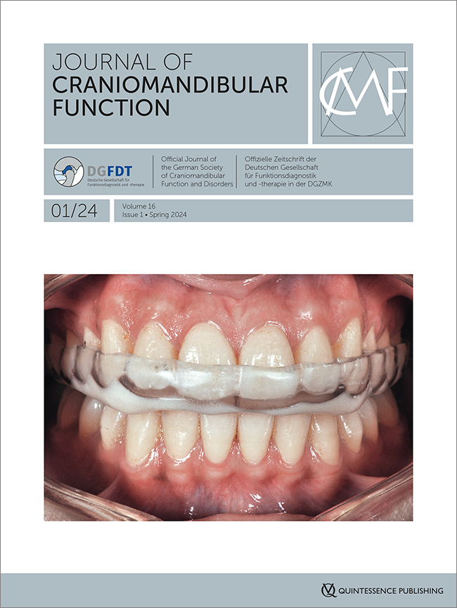 Journal of Craniomandibular Function, 1/2024