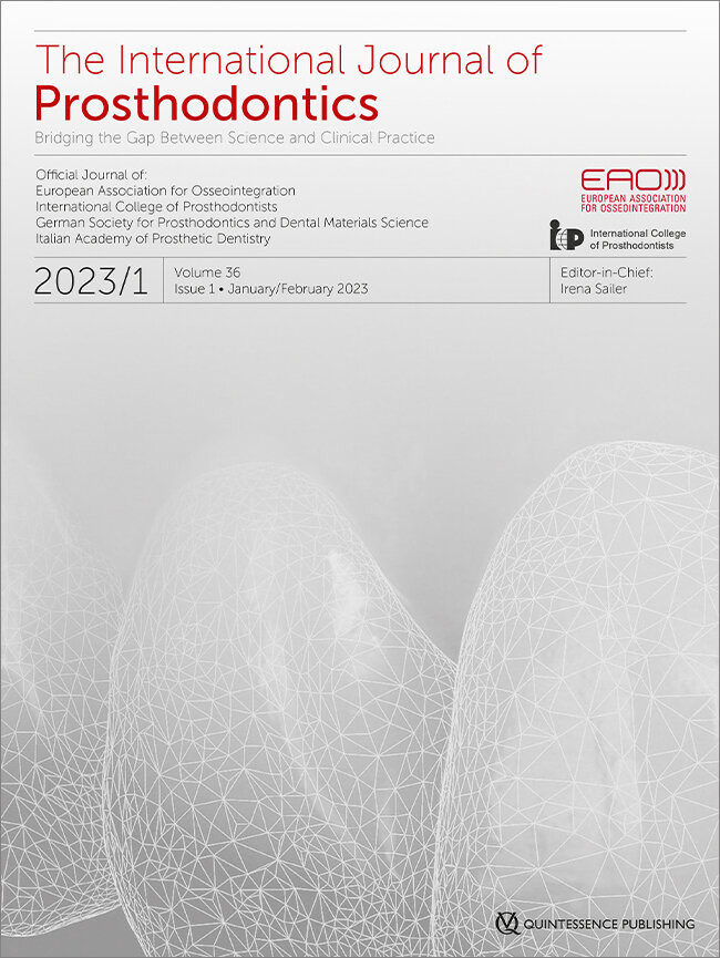 The International Journal of Prosthodontics, 1/2023