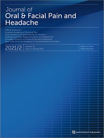 Journal of Oral & Facial Pain and Headache, 2/2021