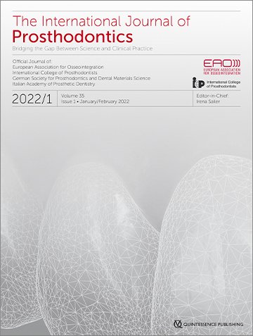 The International Journal of Prosthodontics, 1/2022