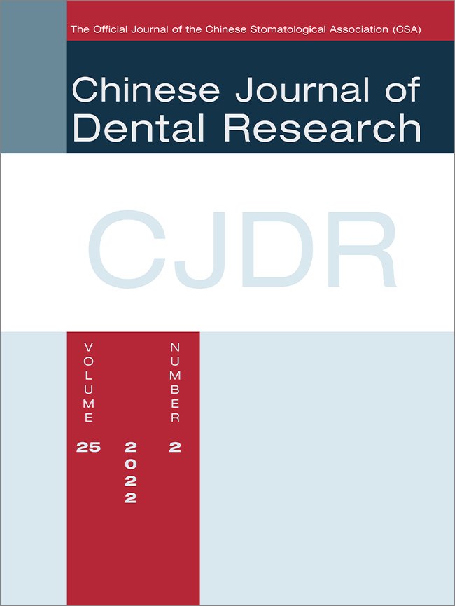 Chinese Journal of Dental Research, 2/2022