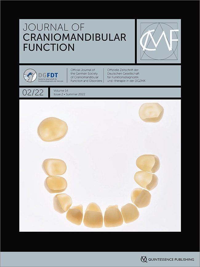 Journal of Craniomandibular Function, 2/2022