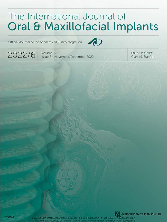 The International Journal of Oral & Maxillofacial Implants, 6/2022