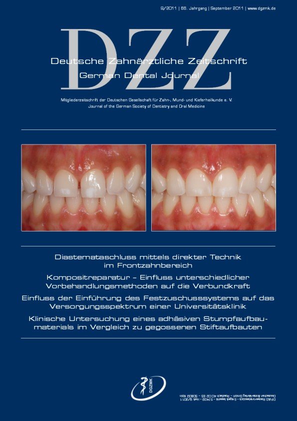 Deutsche Zahnärztliche Zeitschrift, 9/2011