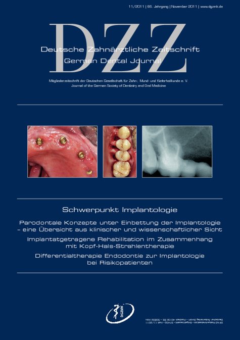 Deutsche Zahnärztliche Zeitschrift, 11/2011