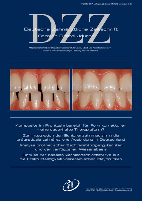 Deutsche Zahnärztliche Zeitschrift, 1/2012