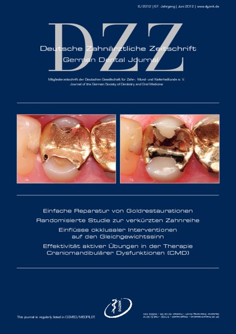 Deutsche Zahnärztliche Zeitschrift, 6/2012