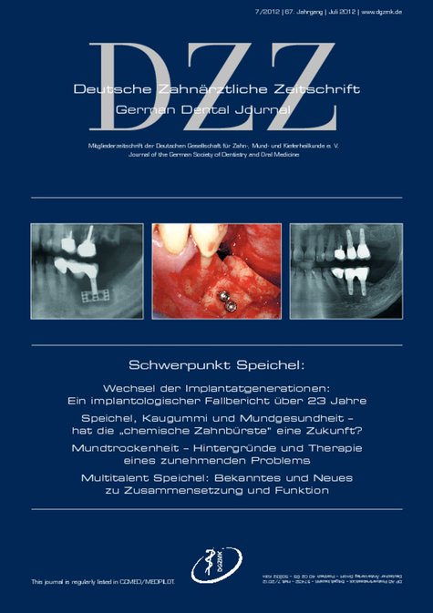 Deutsche Zahnärztliche Zeitschrift, 7/2012