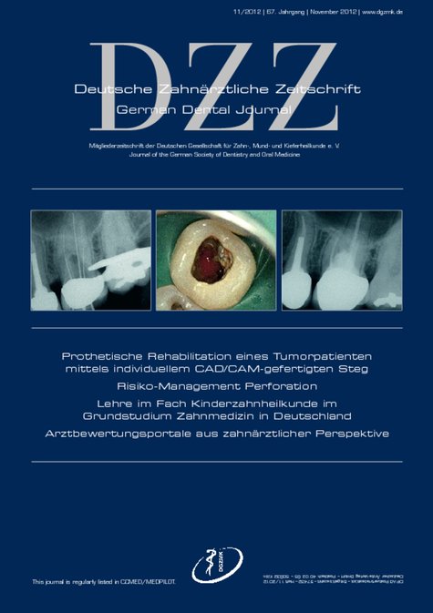 Deutsche Zahnärztliche Zeitschrift, 11/2012