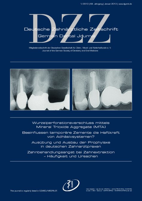 Deutsche Zahnärztliche Zeitschrift, 1/2013