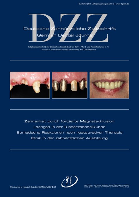 Deutsche Zahnärztliche Zeitschrift, 8/2013