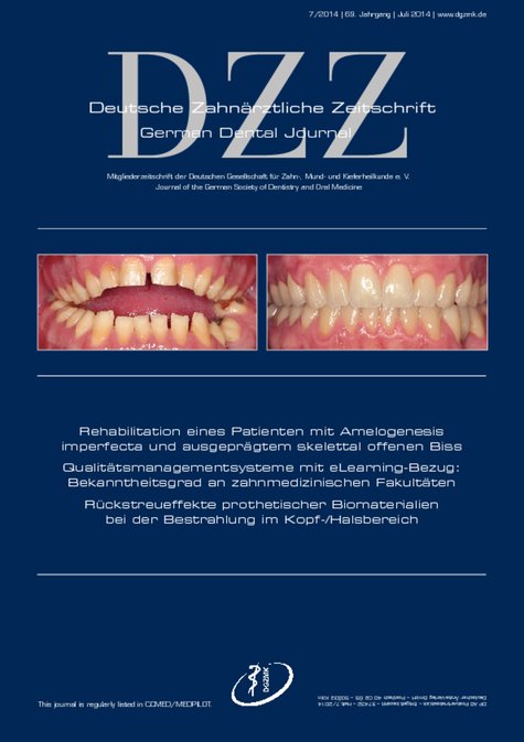 Deutsche Zahnärztliche Zeitschrift, 7/2014