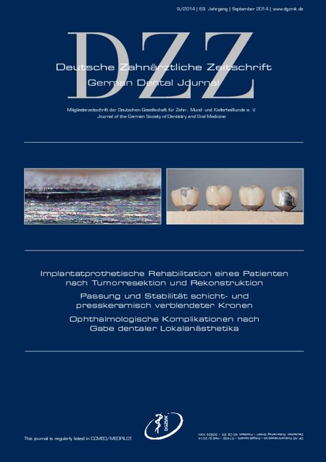 Deutsche Zahnärztliche Zeitschrift, 9/2014