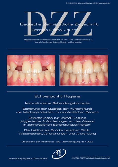 Deutsche Zahnärztliche Zeitschrift, 5/2015
