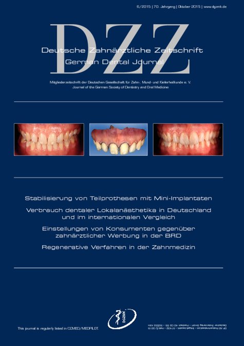 Deutsche Zahnärztliche Zeitschrift, 6/2015
