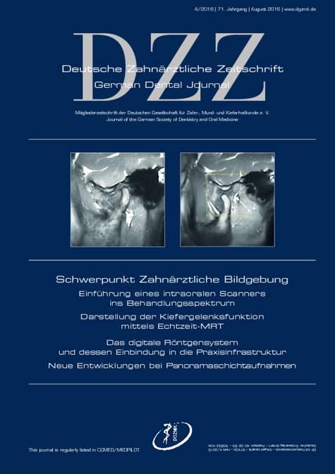 Deutsche Zahnärztliche Zeitschrift, 4/2016