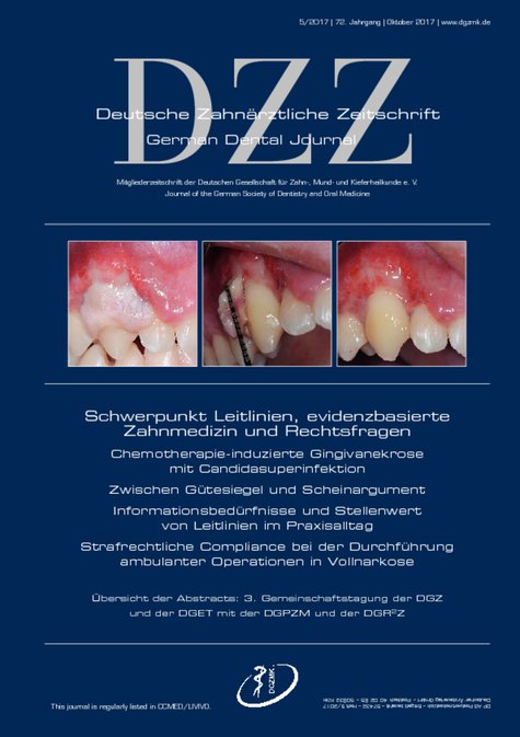 Deutsche Zahnärztliche Zeitschrift, 5/2017