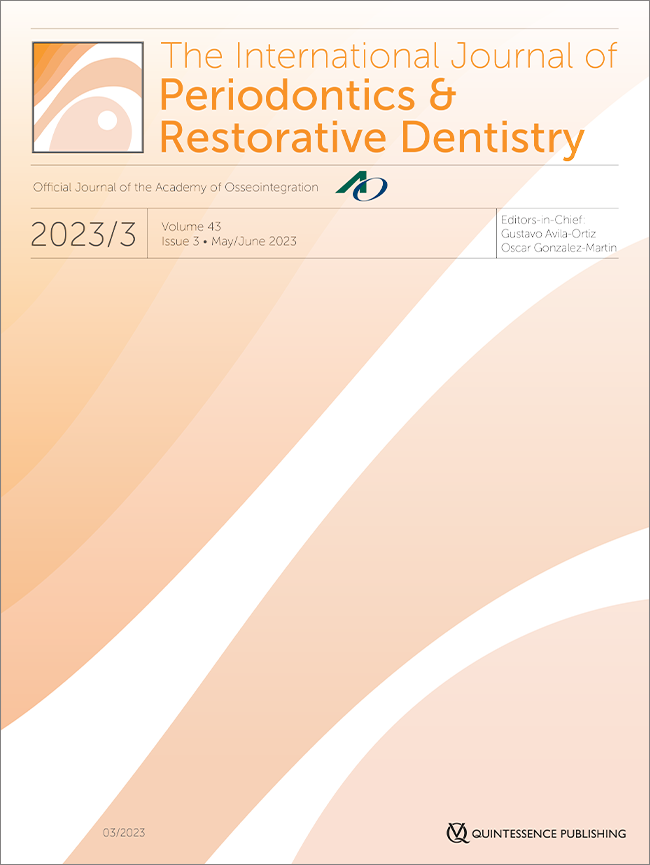 International Journal of Periodontics & Restorative Dentistry, 3/2023
