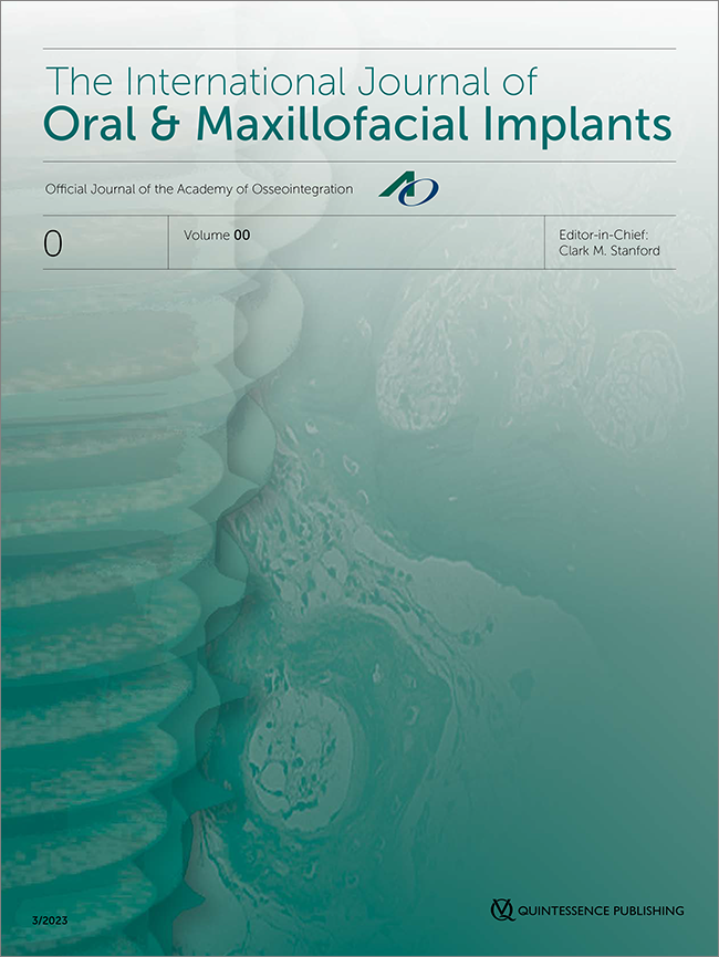 The International Journal of Oral & Maxillofacial Implants, Pre-Print