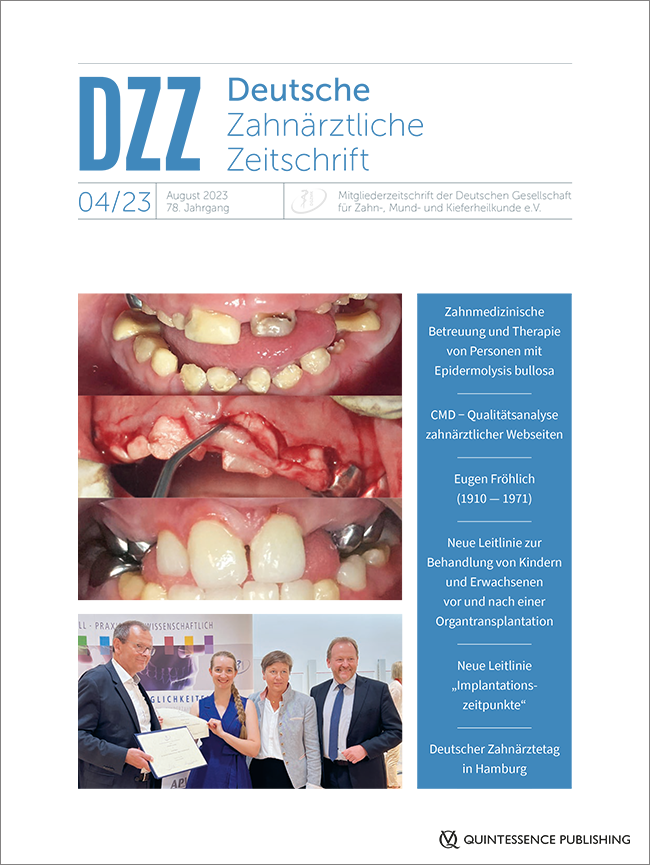 Deutsche Zahnärztliche Zeitschrift, 4/2023