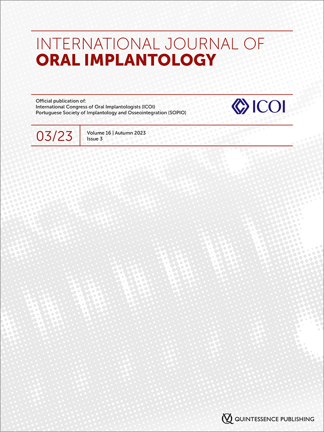 International Journal of Oral Implantology, 3/2023