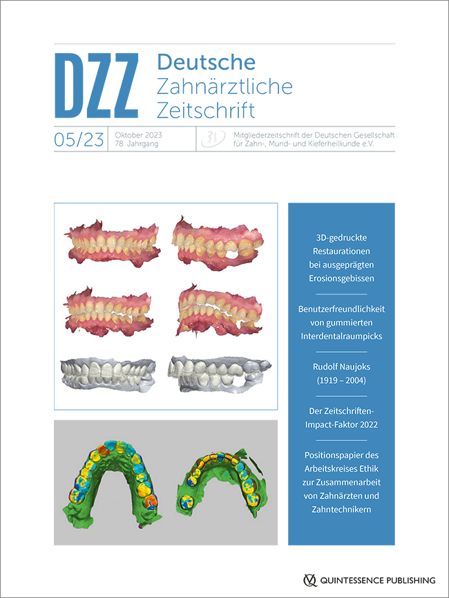 Deutsche Zahnärztliche Zeitschrift, 5/2023