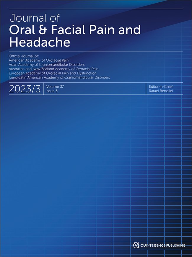 Journal of Oral & Facial Pain and Headache, 3/2023