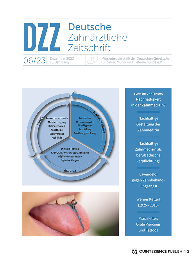 Deutsche Zahnärztliche Zeitschrift, 6/2023
