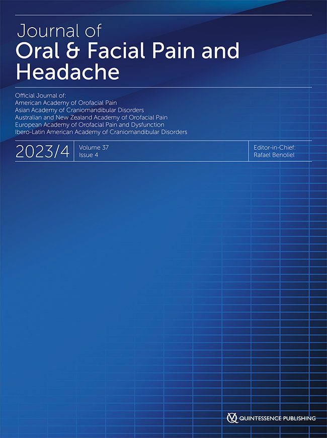 Journal of Oral & Facial Pain and Headache, 4/2023