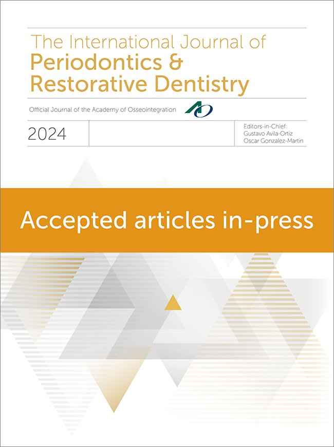 International Journal of Periodontics & Restorative Dentistry, Pre-Print