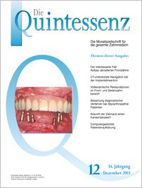 Quintessenz Zahnmedizin, 12/2003