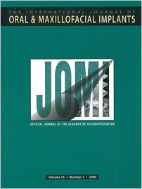 The International Journal of Oral & Maxillofacial Implants, 1/2000