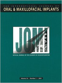 The International Journal of Oral & Maxillofacial Implants, 1/2001
