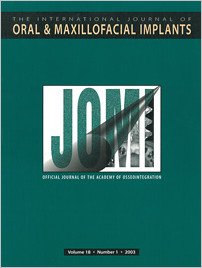 The International Journal of Oral & Maxillofacial Implants, 1/2003