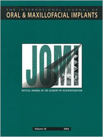 The International Journal of Oral & Maxillofacial Implants, 6/2003