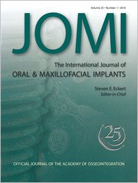 The International Journal of Oral & Maxillofacial Implants, 1/2010