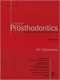 The International Journal of Prosthodontics, 6/2007