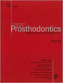 The International Journal of Prosthodontics, 1/2008