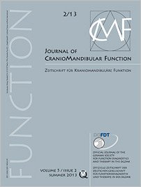Journal of Craniomandibular Function, 2/2013