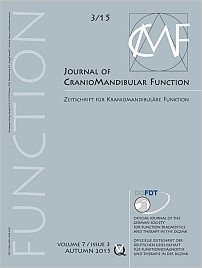 Journal of Craniomandibular Function, 3/2015