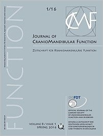 Journal of Craniomandibular Function, 1/2016