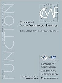 Journal of Craniomandibular Function, 1/2018