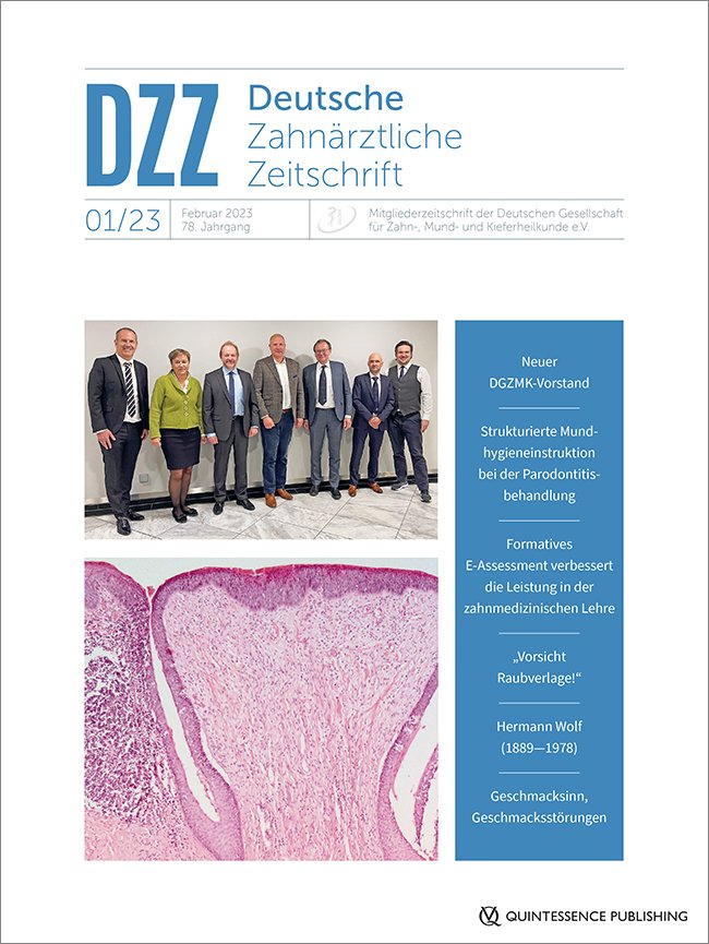 Deutsche Zahnärztliche Zeitschrift, 1/2023