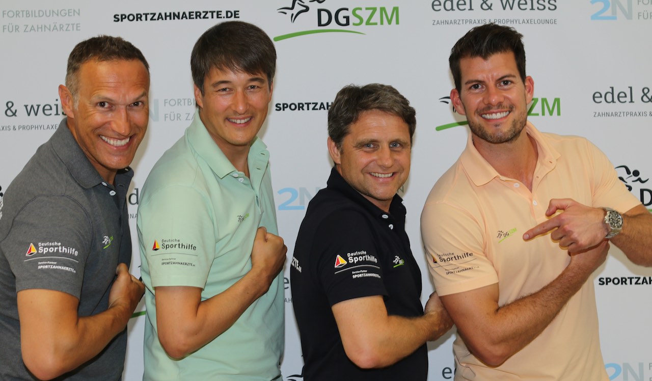 Der Vorstand der DGSZM (von links): Dr. Markus Striegel, Dr. Siegfried Marquardt, Dr. Thomas Schwenk, Dr. Florian Göttfert. (Foto: DGSZM)