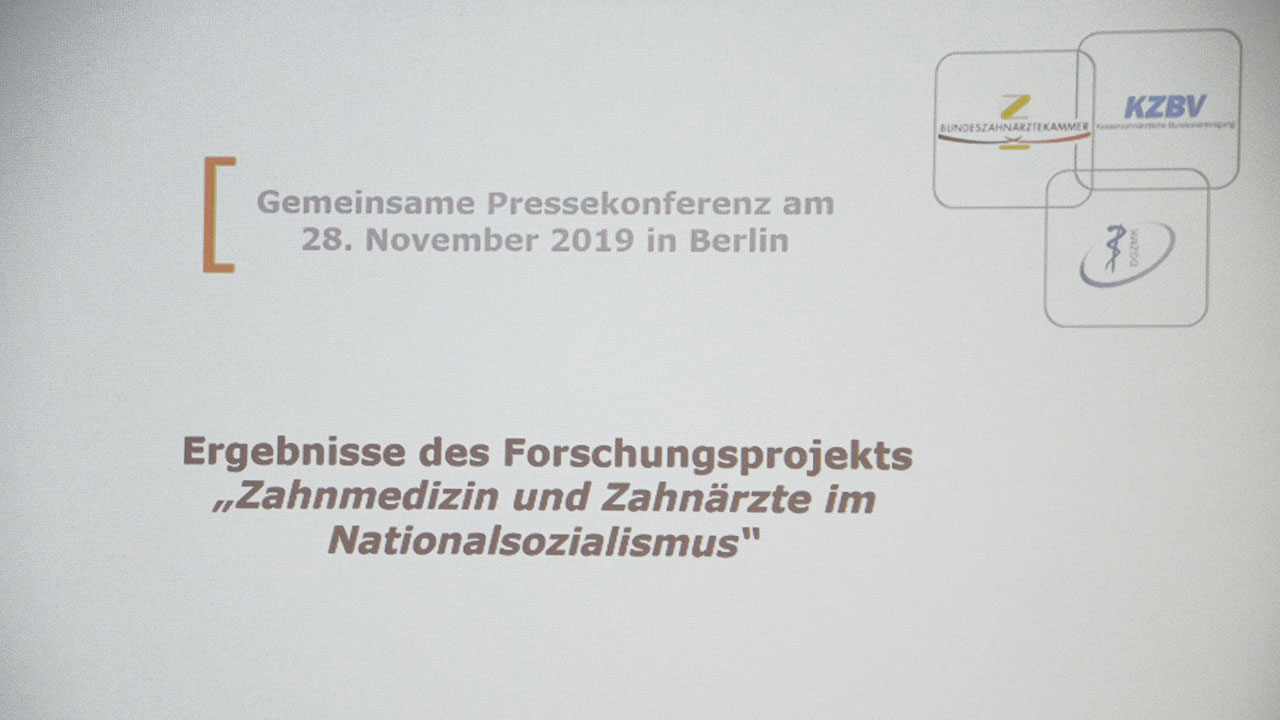 Nach vier Jahren Forschungszeit präsentierten BZÄK, KZBV und DGZMK mit den Projektleitern jetzt die Ergebnisse bei einer Pressekonferenz in Berlin.