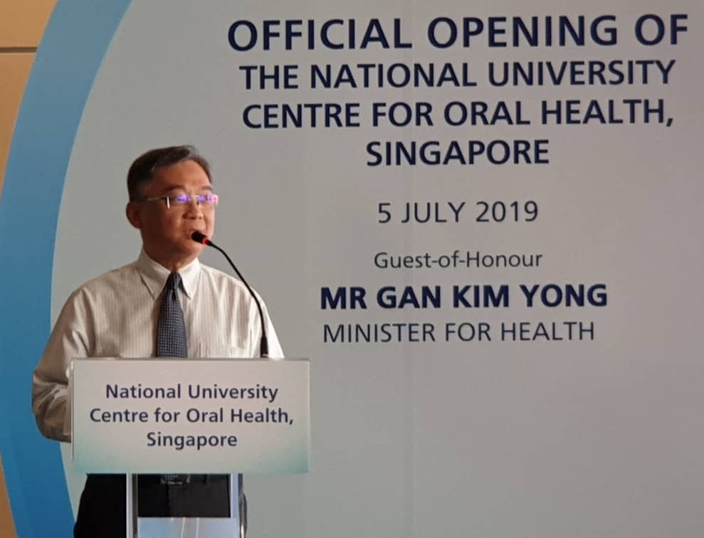 Gesundheitsminister Gan Kim Yong war Ehrengast bei der Eröffnung des Behandlungszentrums.