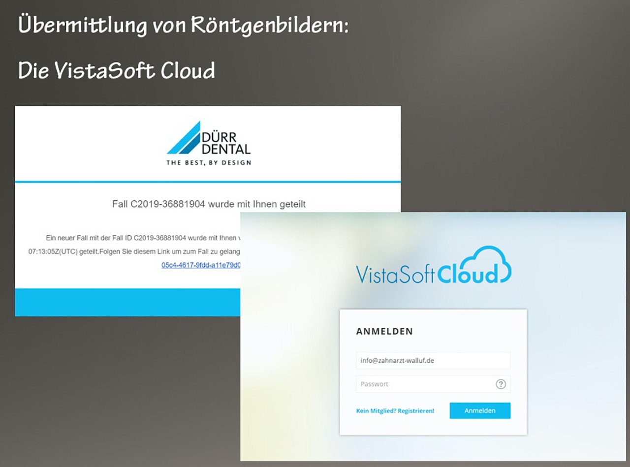 Der Empfänger erhält nach dem Upload in die Cloud eine E-Mail mit dem Hinweis auf eine geteilte Datei und einen Link zur Datei