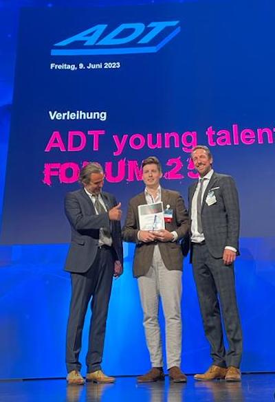 Der Gewinner des Young Talent Awards 2023: ZT Samuel Fuhrer aus Donaueschingen.