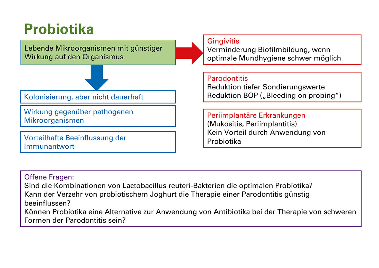 Abb. 4 Zusammenfassung der Wirkung von Probiotika.